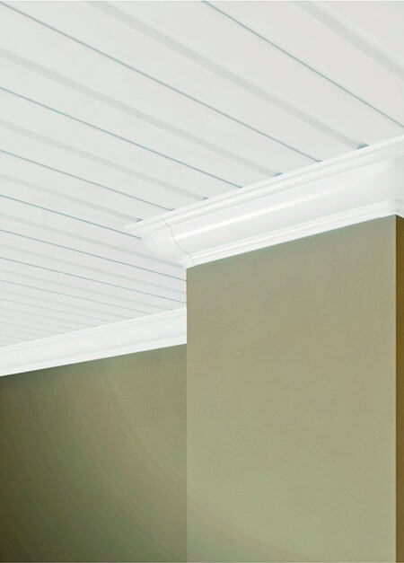 Forro de PVC instalado em ambiente residencial